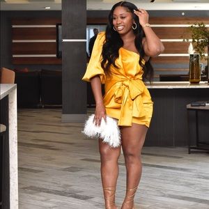 Revolve yellow dress in medium